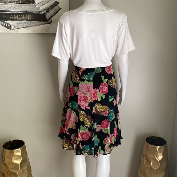 Karen Kane Floral Skirt Size 14 - Picture 5 of 7
